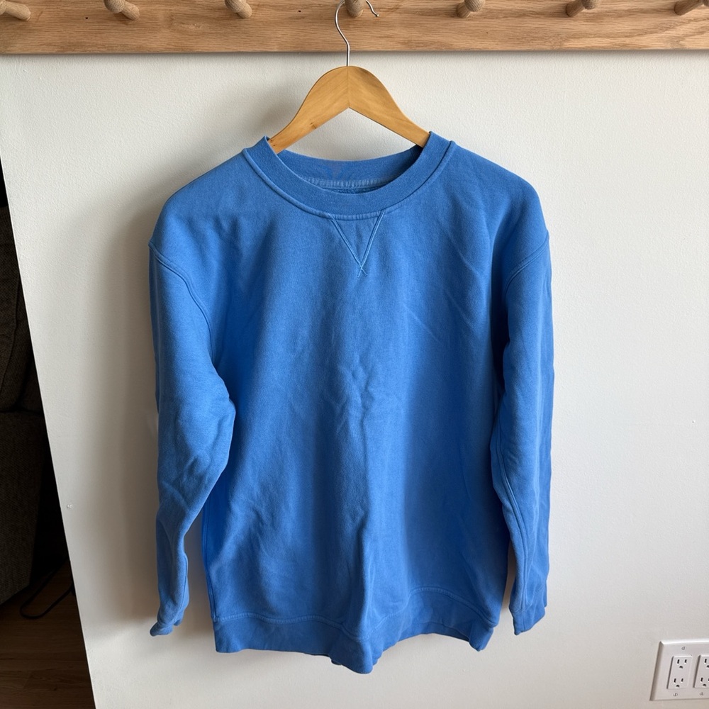 lululemon athletica Blue oversized Crewneck Sweatshirt
